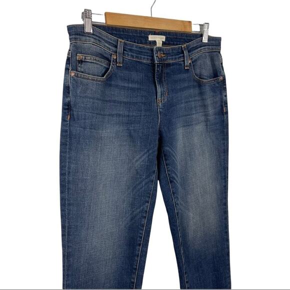 Eileen Fisher Women's Straight Skinny Jeans Organic Cotton Blue Mid Wash Size 4 - Picture 5 of 15